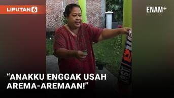 VIDEO: Efek Tragedi Kanjuruhan, Emak-emak Bakar Atribut Arema FC
