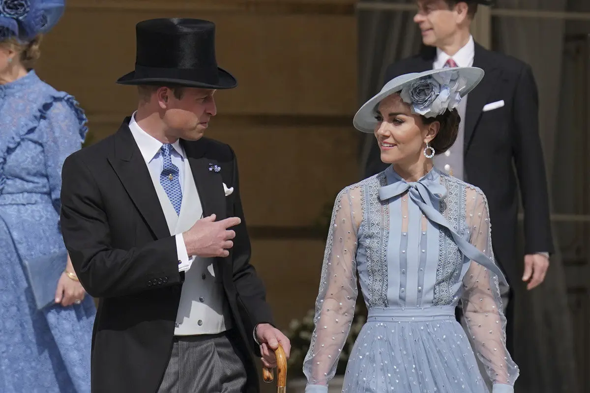 Pangeran William dan Kate Middleton. (Jonathan Brady, Pool via AP)