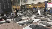 Situasi pascaledakan di Bandara Belgia (Facebook/Jef Versele)