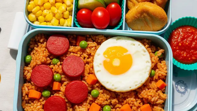 Ide Bento Box Murah untuk Menu Anak Sekolah (Image by Gemini AI)