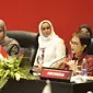 Joint Press Statement International Conference on Afghan Women’s Education (ICAWE) oleh Menlu RI dan Wamenlu Qatar. (Dok: Kemlu RI)