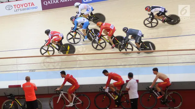 Dua Atlet Putri Gagal Melaju ke Final Sepeda Trek Asian Games 2018