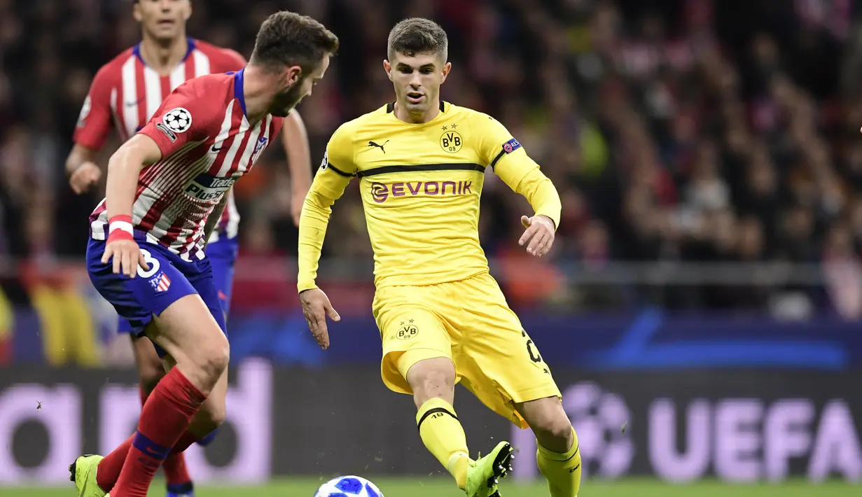 1. Christian Pulisic – Dortmund ke Chelsea £57.60M (AFP/Javier Soriano)