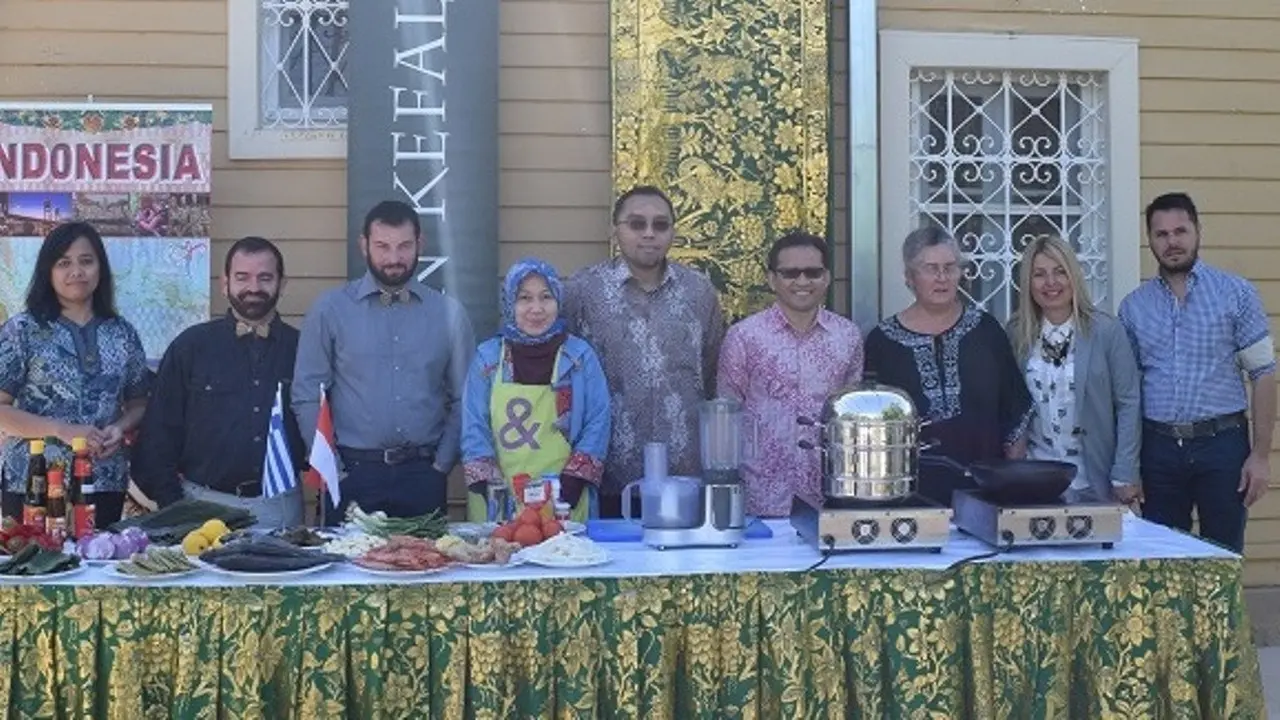 Lomba masak di Kefalonia, Yunani barat. (Dokumentasi KBRI Athena)