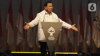 Bakal Calon Presiden Prabowo Subianto memberikan sambutannya saat menghadiri deklarasi Barisan Pengusaha Pejuang di Djakarta Theater, Thamrin Jakarta Pusat, pada Rabu (8/11/2023). (merdeka.com/Imam Buhori)