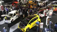 Final Honda Jazz dan Brio Tunning Contest 2017 digelar di Mall Taman Anggrek, Jakarta Barat. (Herdi Muhardi)