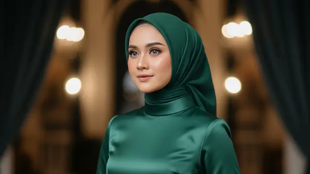Gamis Satin Premium Tampil Mewah di Acara Spesial