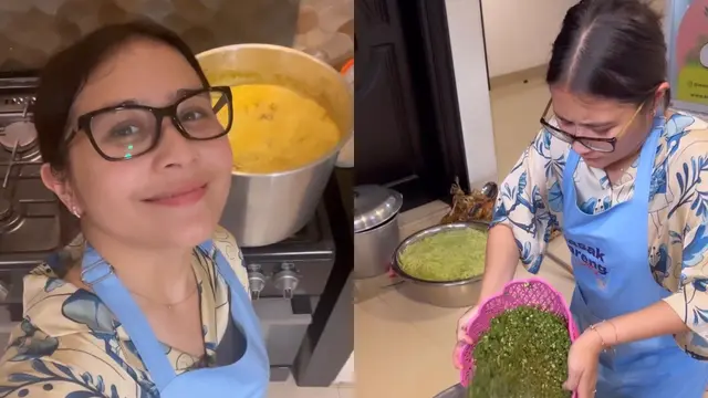 Potret Prilly Latuconsina Masak Menu Lebaran Sendirian