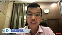 Direktur Operasi Kartu Pra Kerja Hengki Sihombing dalam acara webinar bertema Disrupsi Digital untuk Pelayanan Publik yang diselenggarakan Katadata, Selasa (14/7/2020). (Ist)