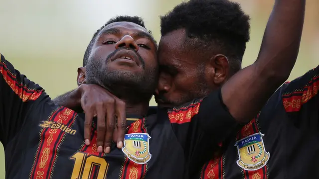 Foto: Dua Gol Ricky Cawor Bawa Papua Raih Emas di PON XX Papua