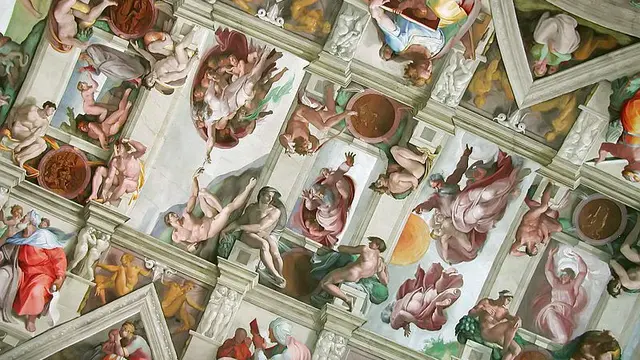 Lukisan Michelangelo di langit-langit Kapel Sistina