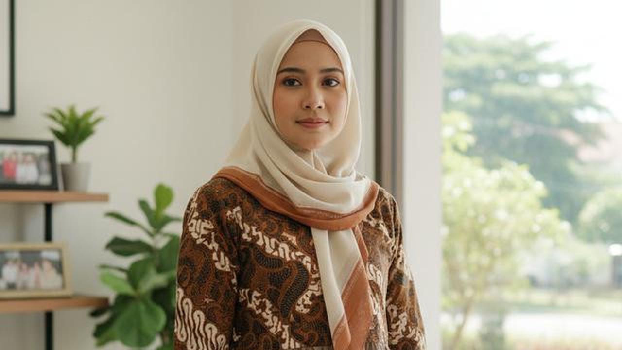 7 Model Gamis Kombinasi Atas Batik Bawah Polos dengan Warna yang Cocok untuk Semua Skin Tone