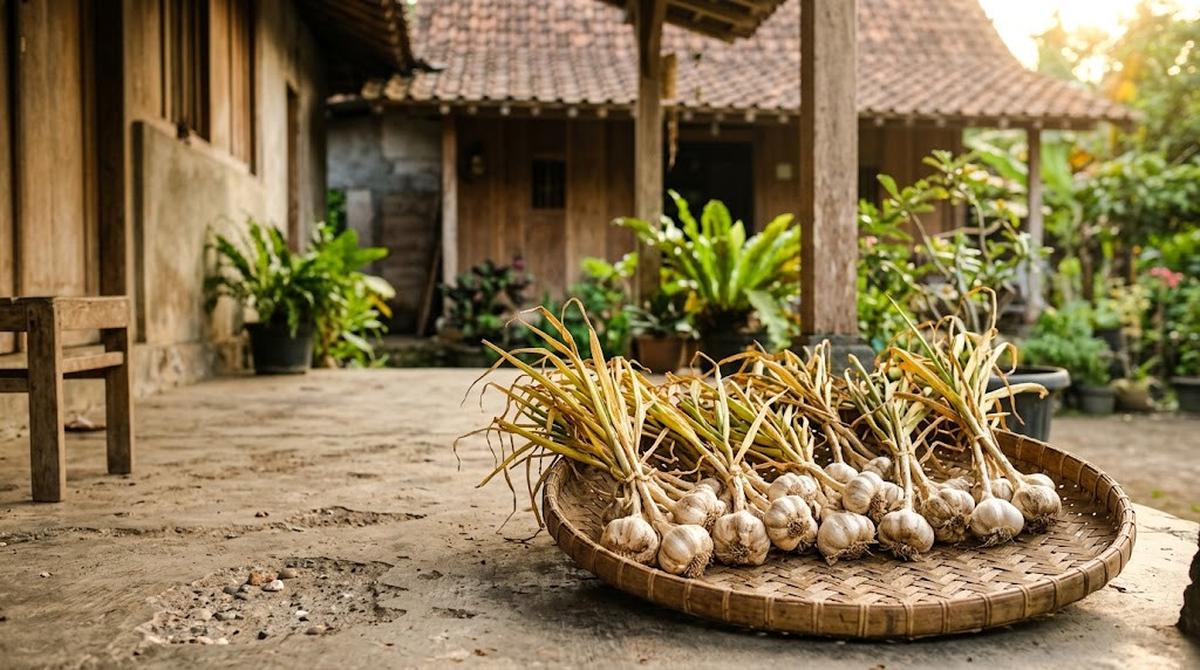 Panen dan Simpan Bawang Putih