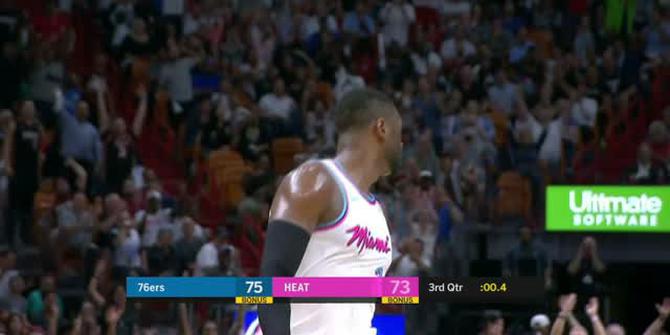 VIDEO : Cuplikan Pertandingan NBA, Heat 102 vs Sixers 101