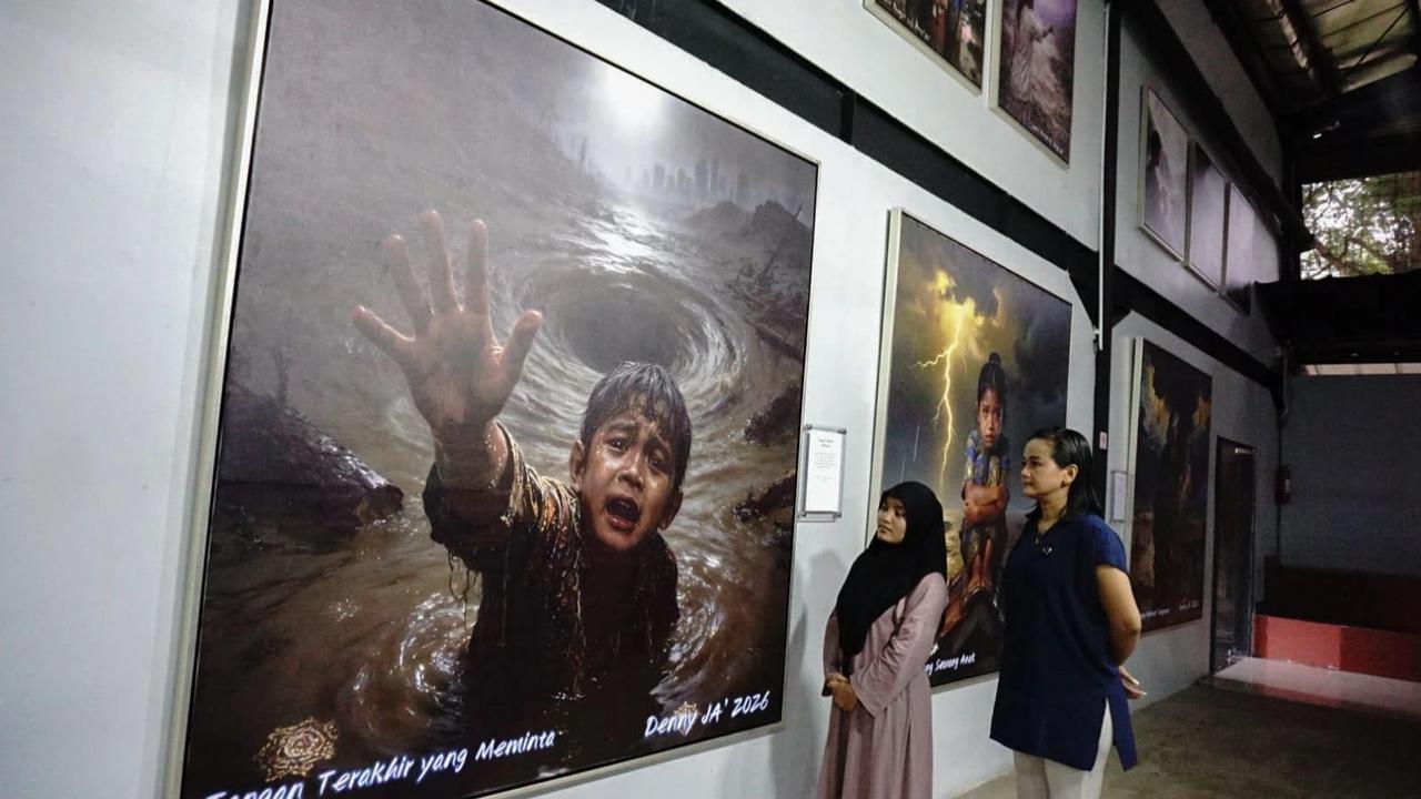 FOTO: Pameran Lukisan Refleksi Krisis Ekologi Nusantara di Bulan Ramadan