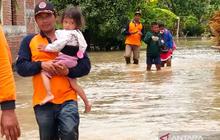 Tanggul Sungai Cabean Jebol, Ratusan Rumah di Demak Terendam Banjir
