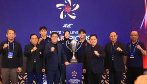 Acara drawing dan konferensi pers AVC Men's Champions League 2026 di Jakarta, Minggu (15/3/2026).