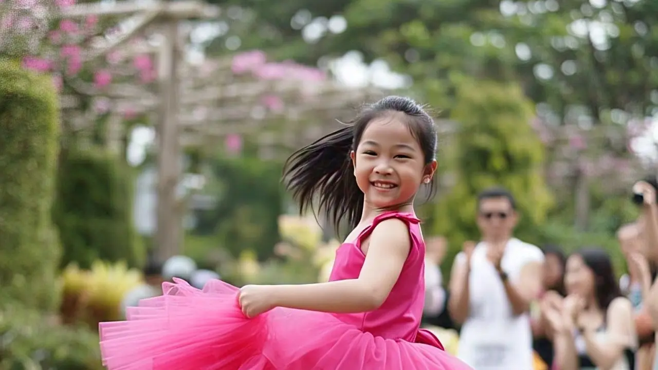 Kreasi Model Baju Pesta Anak Perempuan (Image by Meta AI)