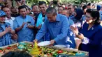 Mantan Presiden Republik Indonesia Susilo Bambang Yudhoyono atau SBY memperingati hari ulang tahun (HUT) ke-68.