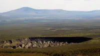 Kawah Batagaika atau Batagaika Crater menguak rahasia Bumi (Alexander Gabyshev/Siberian Times)