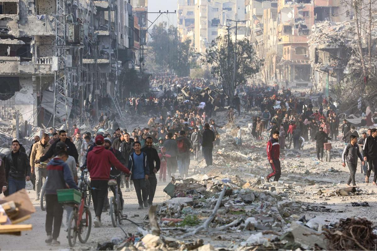Warga Palestina yang terusir paksa Israel kembali ke Jalur Gaza Utara
