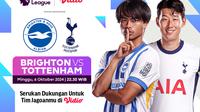 Siaran langsung Liga Inggris: Brighton vs Tottenham matchweek 7 di Vidio akhir pekan ini. (sum. doc. vidio.com)