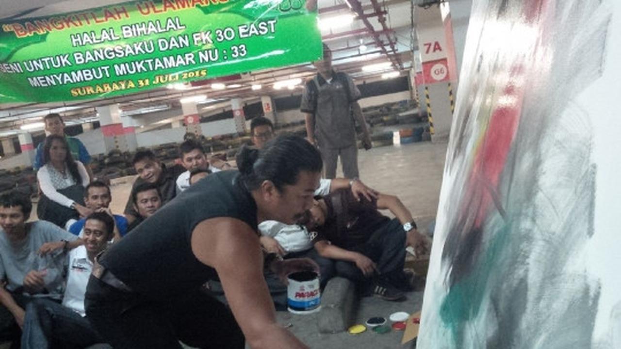 Seniman tercepat di dunia lukis keruwetan Muktamar NU