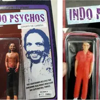 Tiga penjahat keji Indonesia dijadikan mainan action figure. Mereka adalah Sumanto si kanibal, Ryan di penjagal, dan Robot Gedek si cabul.