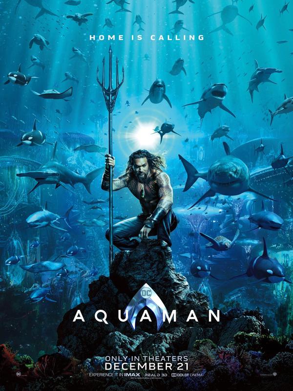 Poster film Aquaman. (Warner Bros)
