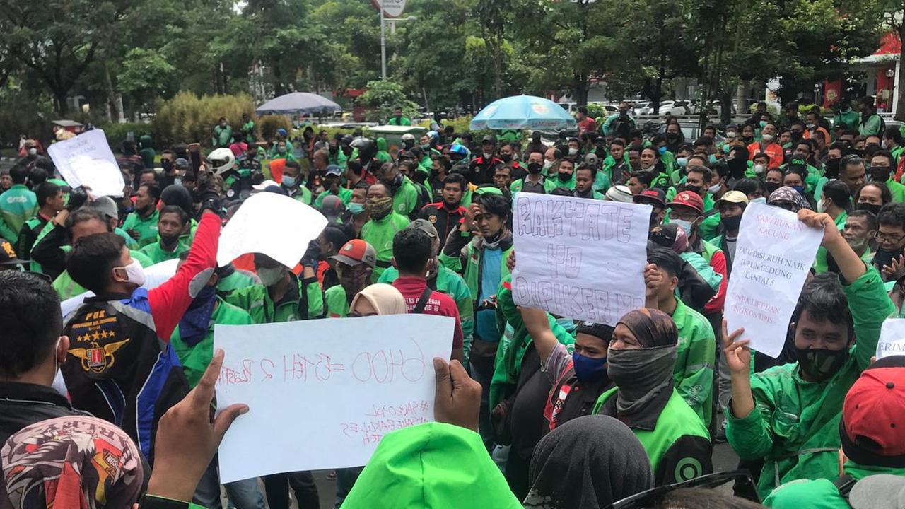 Suasana Demo Ojol