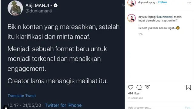 Anji (Foto: Instagram/@dryusuf.spog)