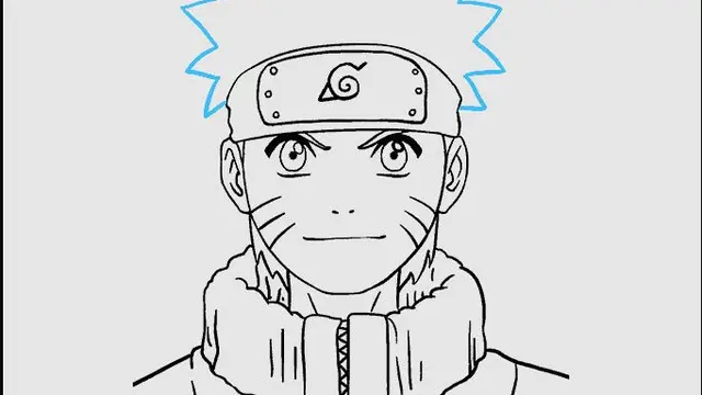 Cara menggambar Naruto