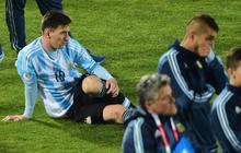 Iba, Dua bocah Chile hibur Messi