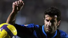 Inter Milan's midfielder Luis Figo during Italian Serie A match on December 20, 2008 at Siena's Artemio Franchi Stadium. Inter Milan defeated Siena 2-1. AFP PHOTO/FILIPPO MONTEFORTE