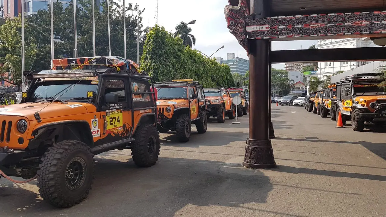 Para peserta Indonesia Offroad eXpedition 2019 Andalas