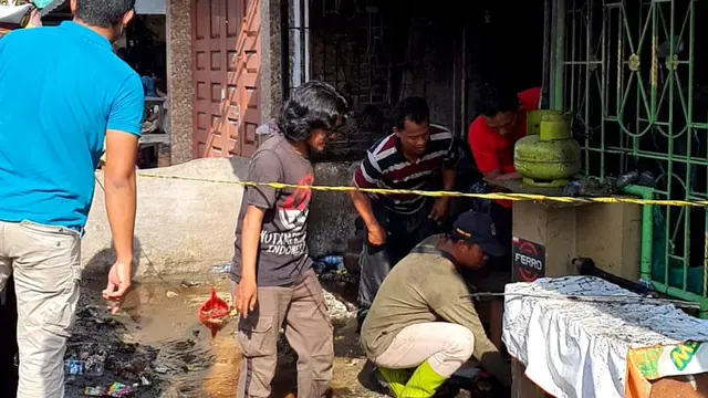Kebakaran ruko di Medan