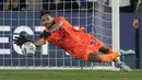 Dari segi peluang, Real Madrid mengukir 11 tembakan yang 5 di antaranya mengarah tepat sasaran. (AP Photo/Ashley Landis)