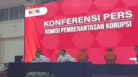 Direktur Penyidikan (Dirdik) Komisi Pemberantasan Korupsi (KPK), Brigjen Asep Guntur saat memberikan keterangan pers di Gedung KPK, Jakarta (sumber: Fachrur Rozie/Liputan6.com).