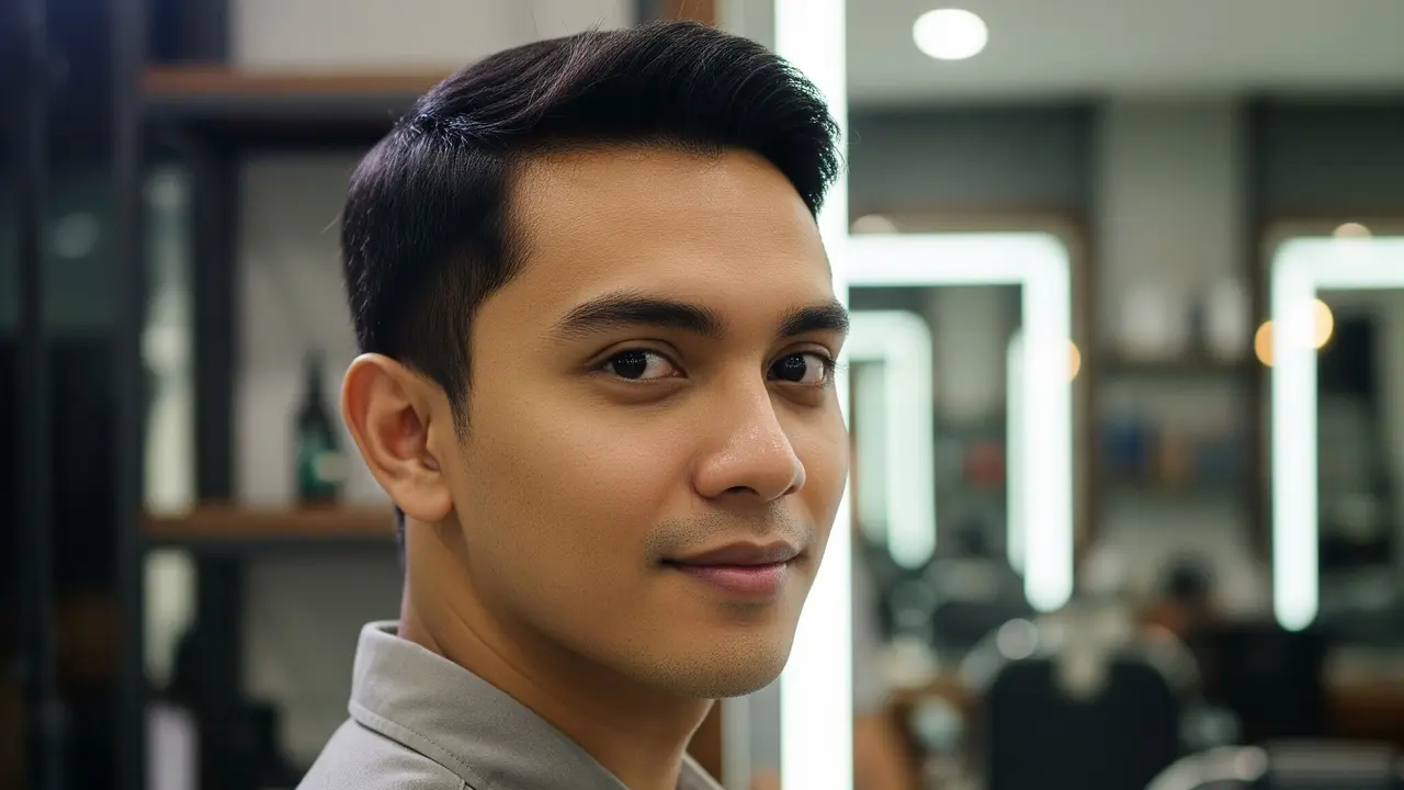 Model Rambut Pria Pendek Rapi 2 Jari