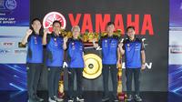 Manajemen PT. Yamaha Indonesia Motor Manufacturing (YIMM) pada acara konferensi pers Yamaha Race Mandalika 2023 di BSD, Tangerang hari Selasa (15/08/2023). (Dokumentasi PT. YIMM)