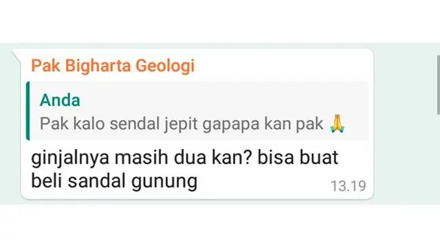 6 Chat Dosen Galak Ini Bikin Tepuk Jidat