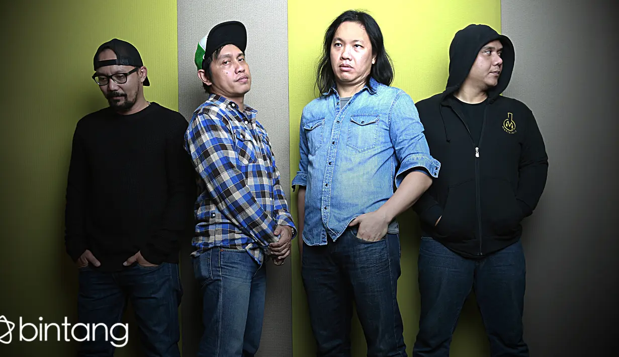 Grup band Musikimia dibentuk pada 17 Agustus 2012 ini terus menjaga eksistensinya di industri musik tanah air. (Galih W. Satria/Bintang.com)