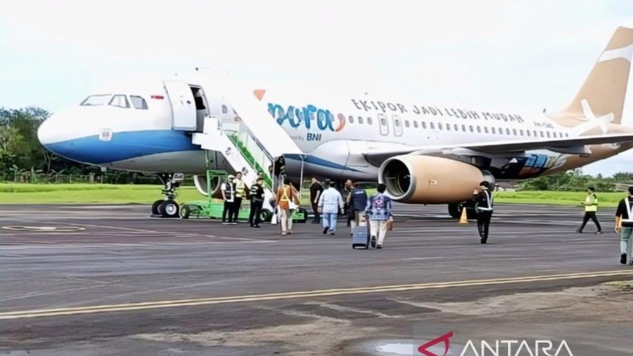 Pendaratan Perdana Airbus A320 di Bandara Haji Asan Sampit Buka Peluang Ekonomi Kotim yang Lebih Luas