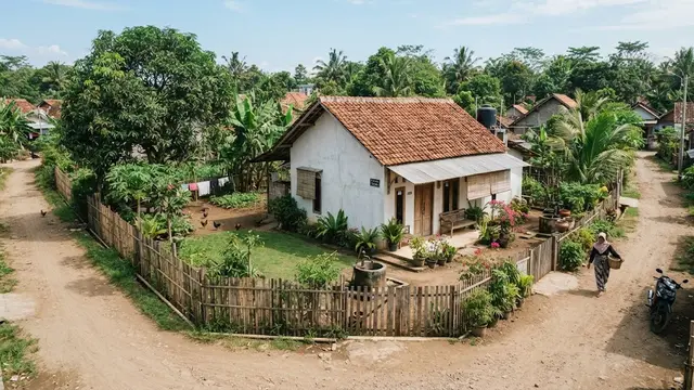 9 Desain Rumah Desa di Lahan Pojok, Manfaatkan Area Sudut agar Lebih Nyaman