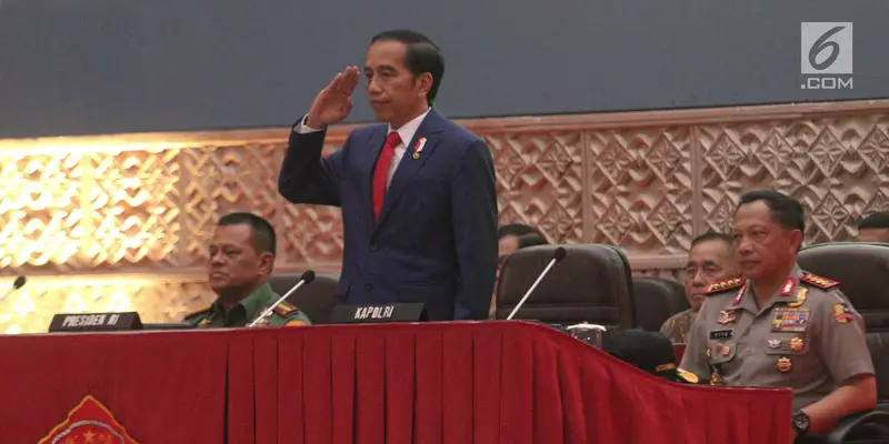 Presiden Jokowi Berikan Pembekalan kepada 437 Capaja TNI-Polri