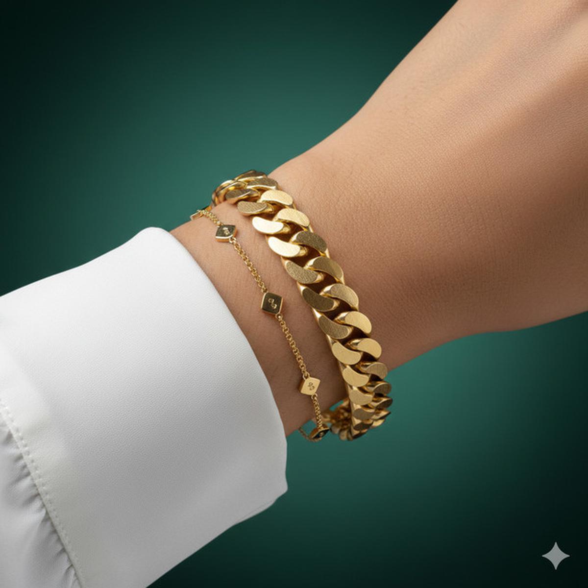 7 Model Gelang Emas Rantai Elegan Untuk Hari Raya, Tampil Memukau