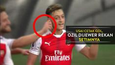 Usai Cetak Gol Indah Lawan Chelsea, Ozil Dijewer Rekan Setimnya