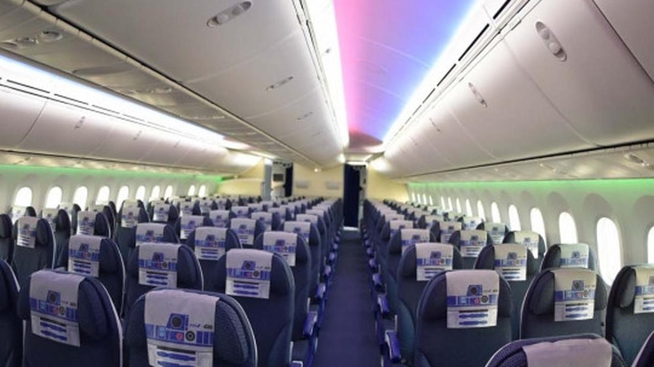 Intip interior pesawat Star Wars, armada baru All Nippon Airways