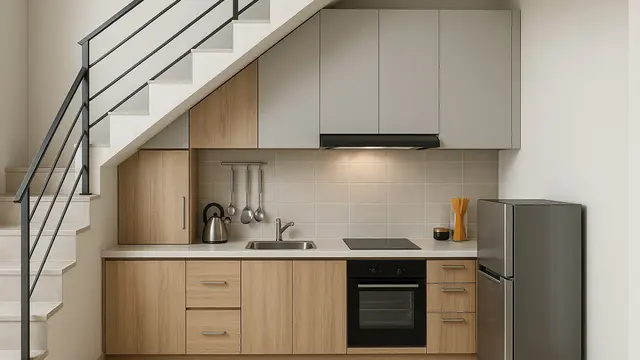 6 Model Kitchen Set Minimalis untuk Dapur Kecil, Susunan Estetik dan Bisa Jadi Inspirasi (sumber: AI)