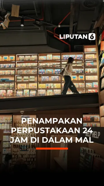 Penampakan Perpustakaan 24 Jam di Dalam Mal